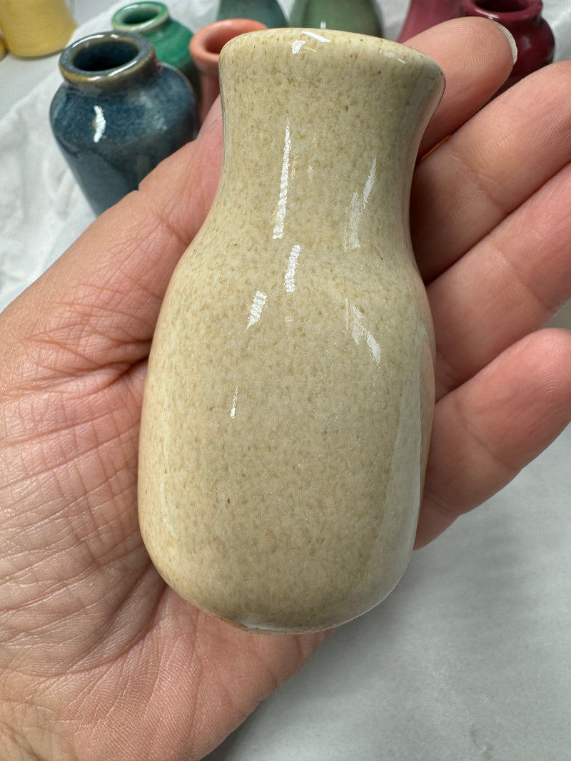 Ceramic Bud Vases/Mini Bottles /Multiple Color Options