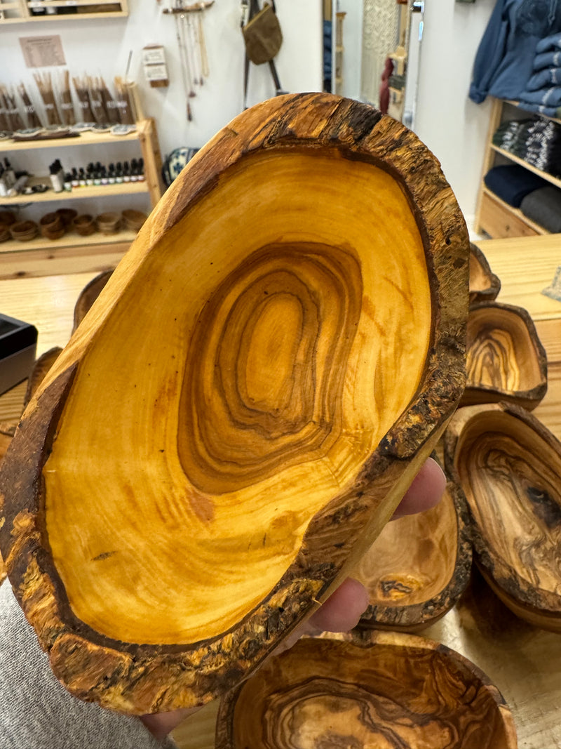 Rustic Olive Wood Bowl