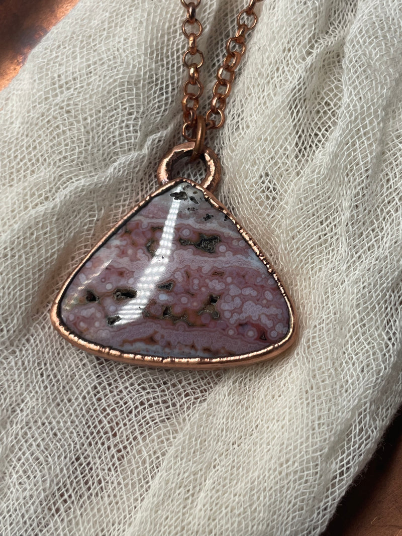 Ocean Jasper Necklace // Copper Chain (B)