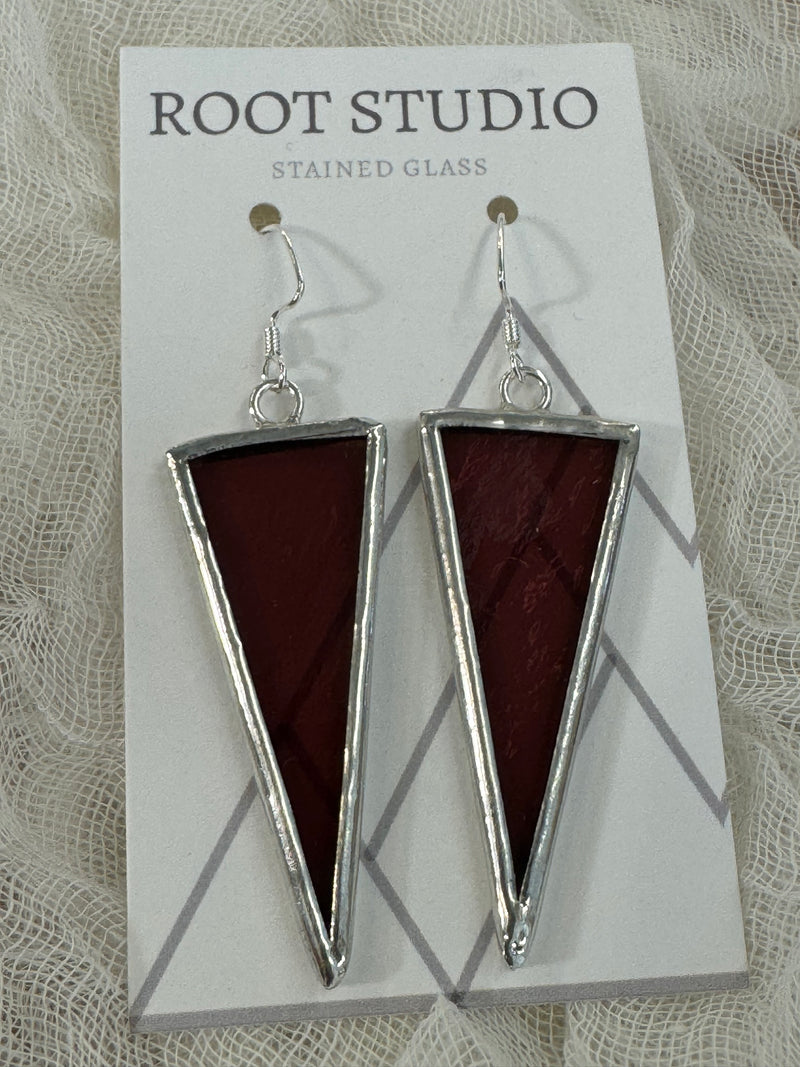 Hand Crafted Stained Glass Earrings