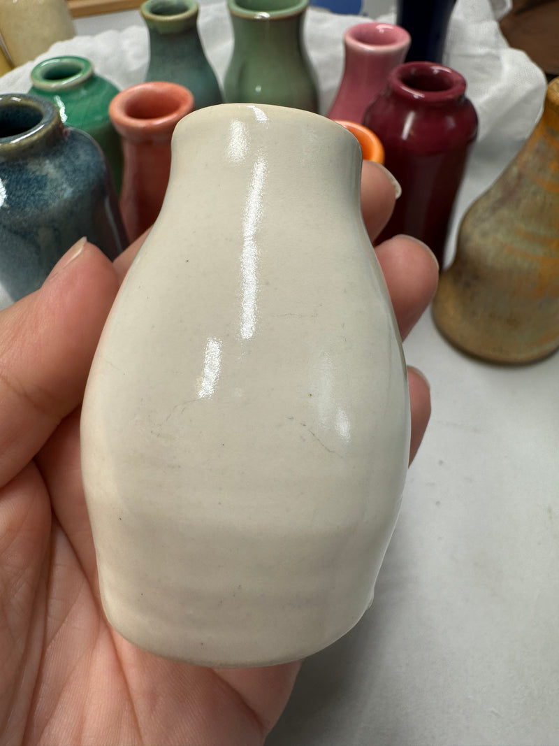 Ceramic Bud Vases/Mini Bottles /Multiple Color Options