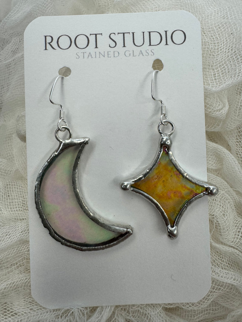 Stained Glass Earrings - Root Studio