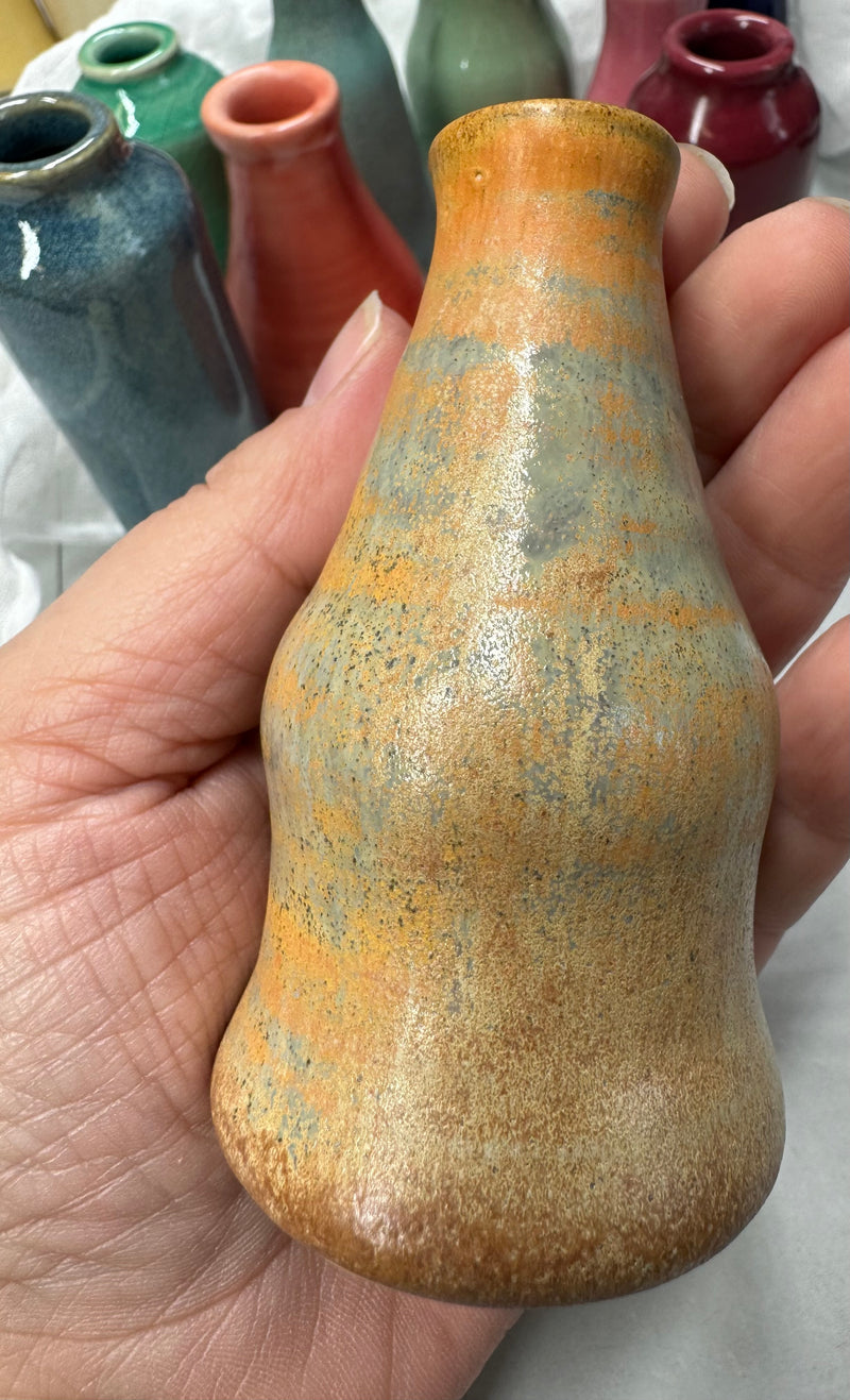 Ceramic Bud Vases/Mini Bottles /Multiple Color Options