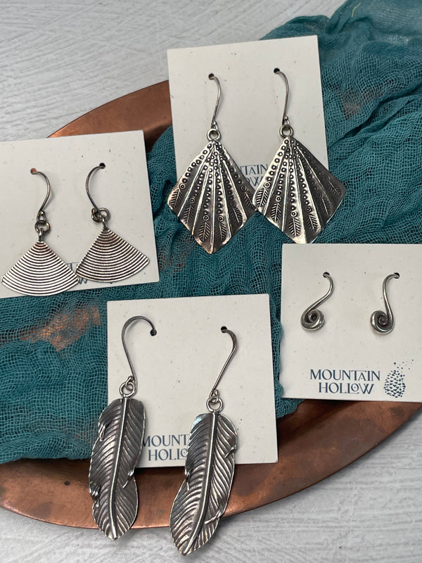 Hill Tribe Fine Silver Earrings - Lot 2