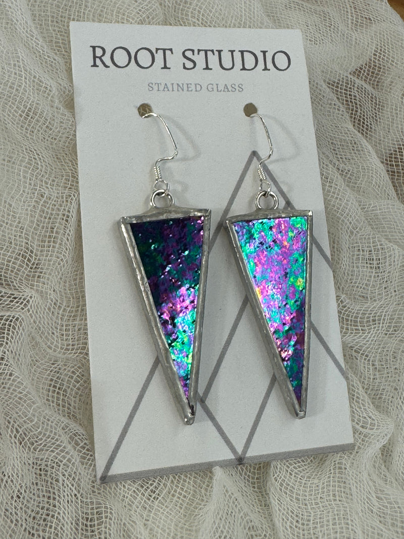 Hand Crafted Stained Glass Earrings