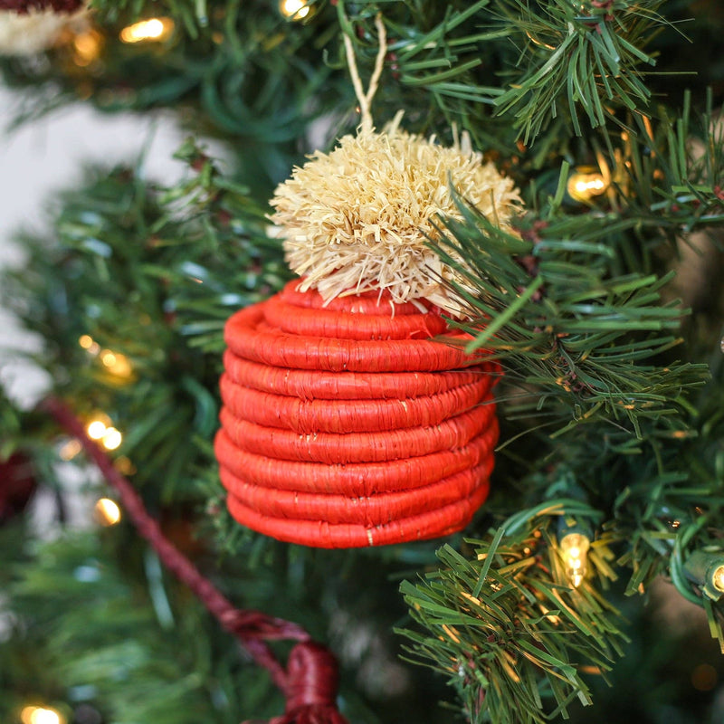 Pom Pom Basket Ornaments/Lidded Gift Boxes/Multiple Color Options