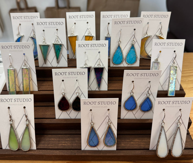 Hand Crafted Stained Glass Earrings