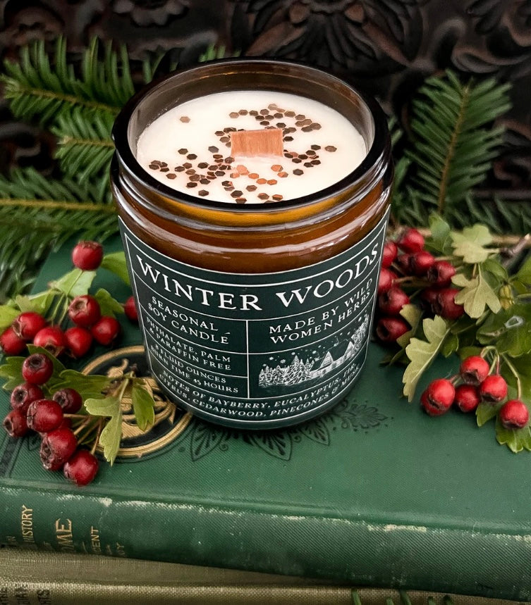 Wood Wick Soy Candles by Wild Women Herbs/Clean