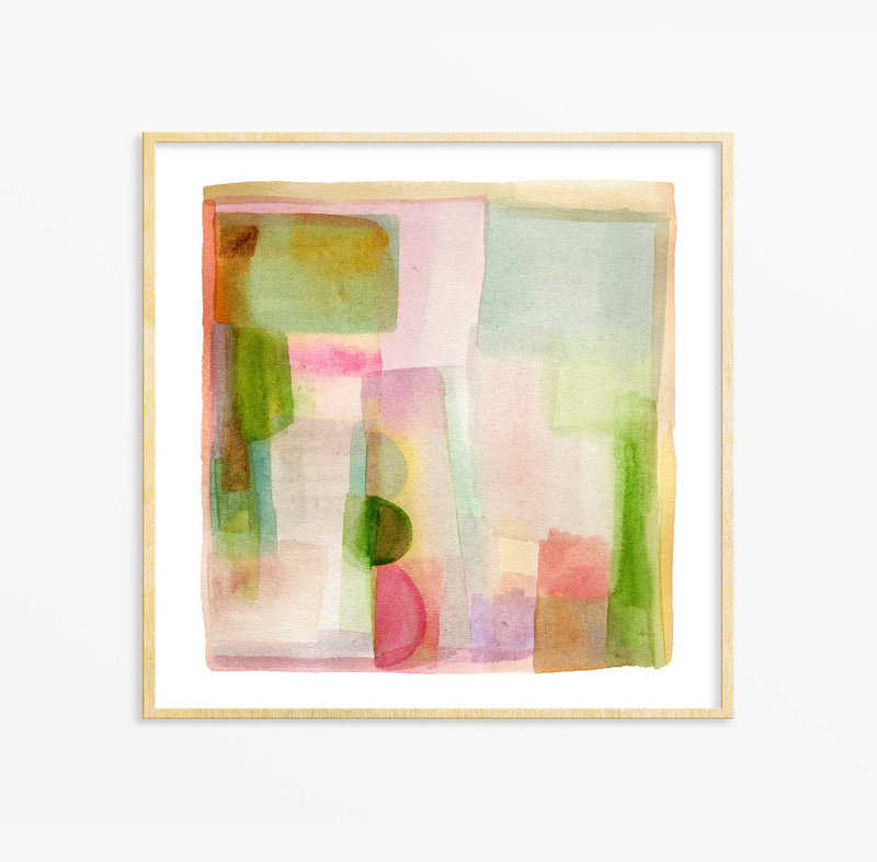 “Shapes and Colors” Archival Art Print by Snoogs & Wilde (12x12)