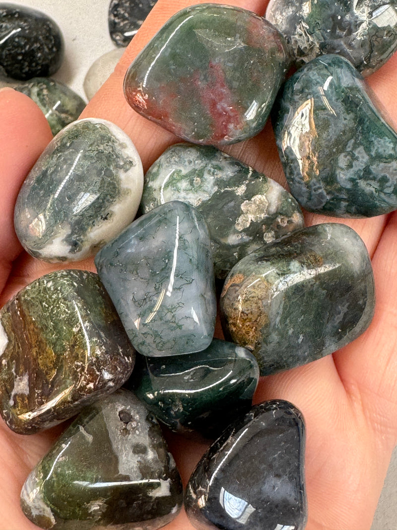 Moss Agate (Tumbled)