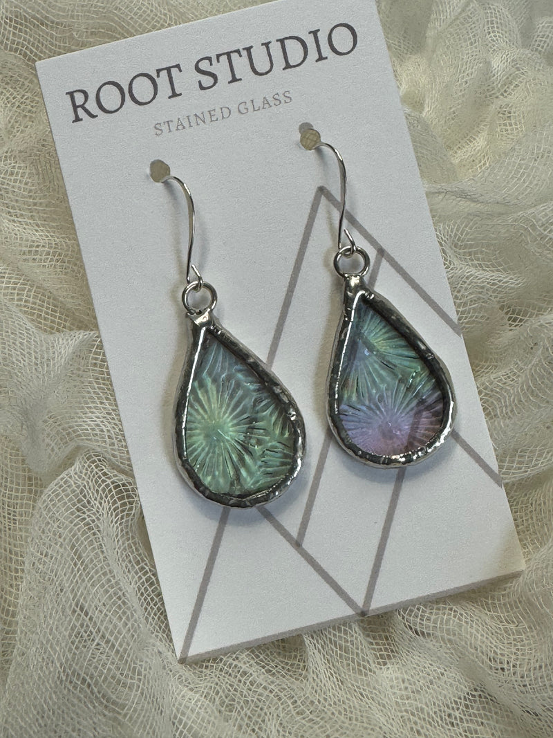 Hand Crafted Stained Glass Earrings