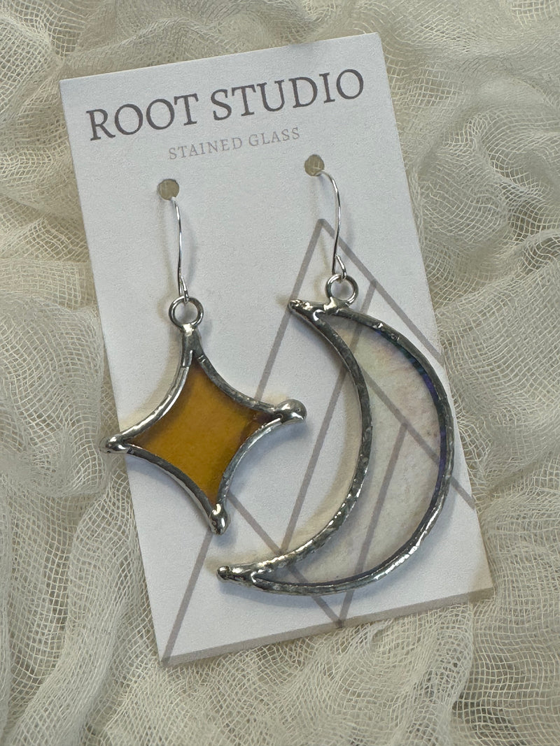 Hand Crafted Stained Glass Earrings