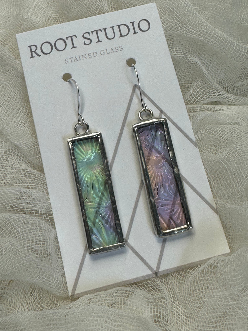 Hand Crafted Stained Glass Earrings