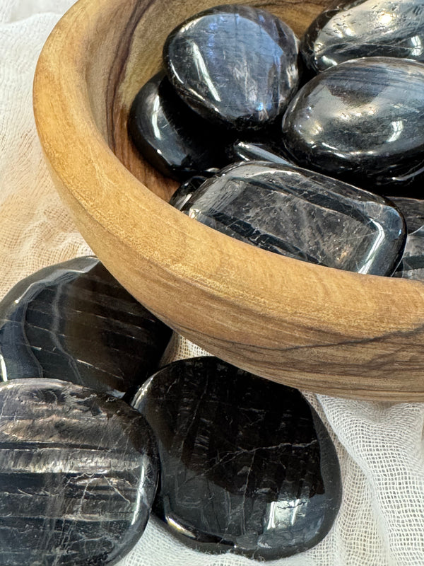 Hypersthene Palm Stones