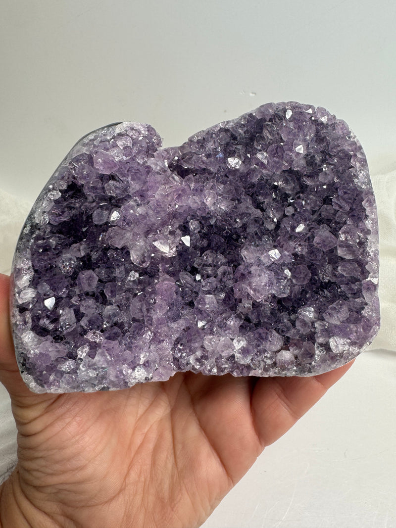 Natural Amethyst / Cut Base