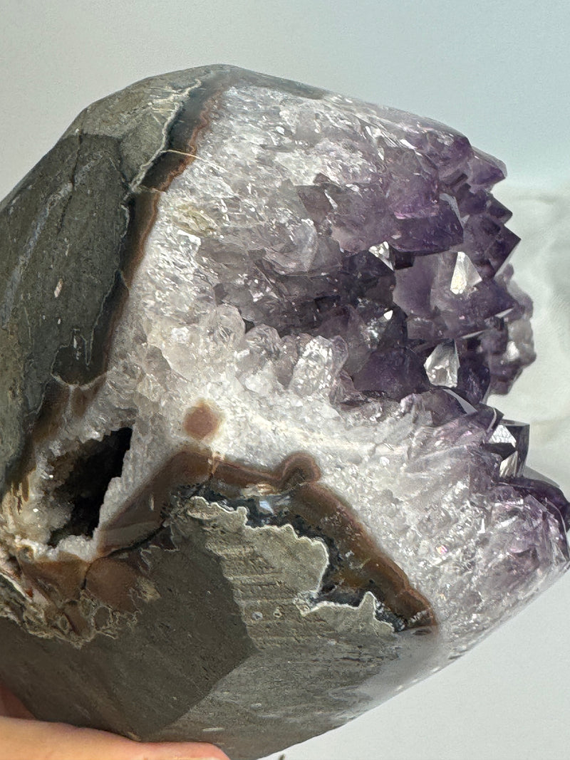Natural Amethyst / Cut Base