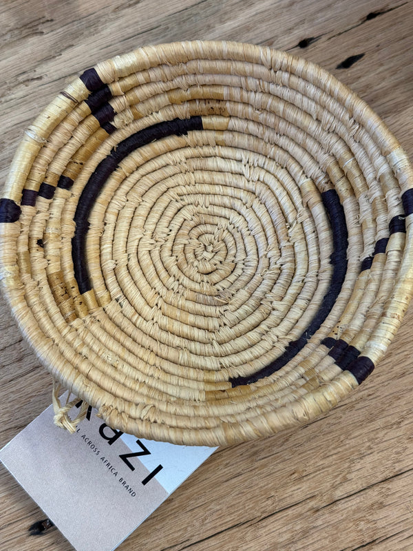 Natural & Banana Bark 5” Catch All Basket