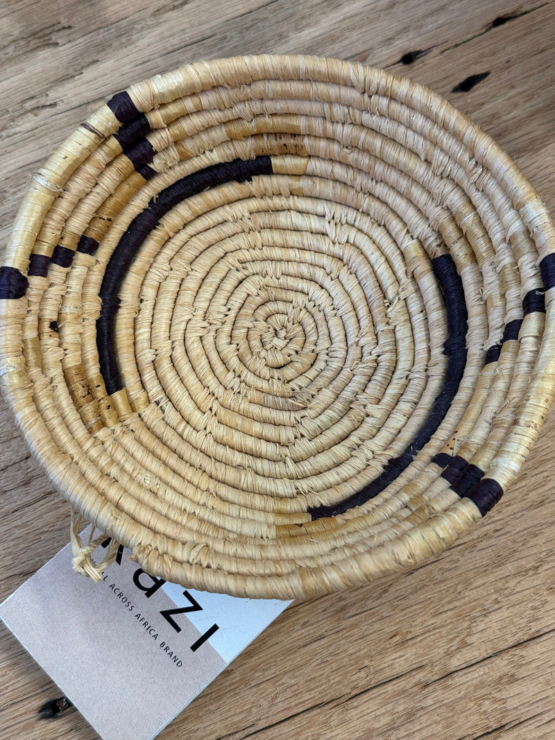 Natural & Banana Bark 5” Catch All Basket