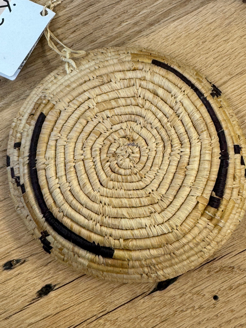 Natural & Banana Bark 5” Catch All Basket