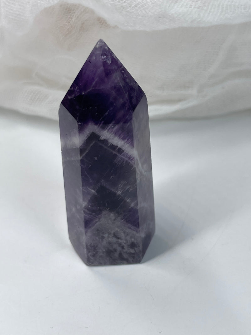 Chevron Amethyst Mini Tower / Point