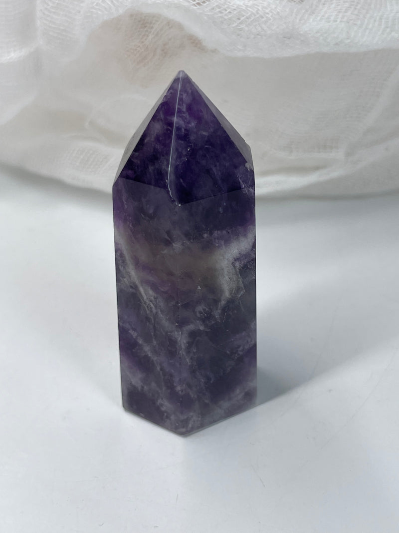 Chevron Amethyst Mini Tower / Point