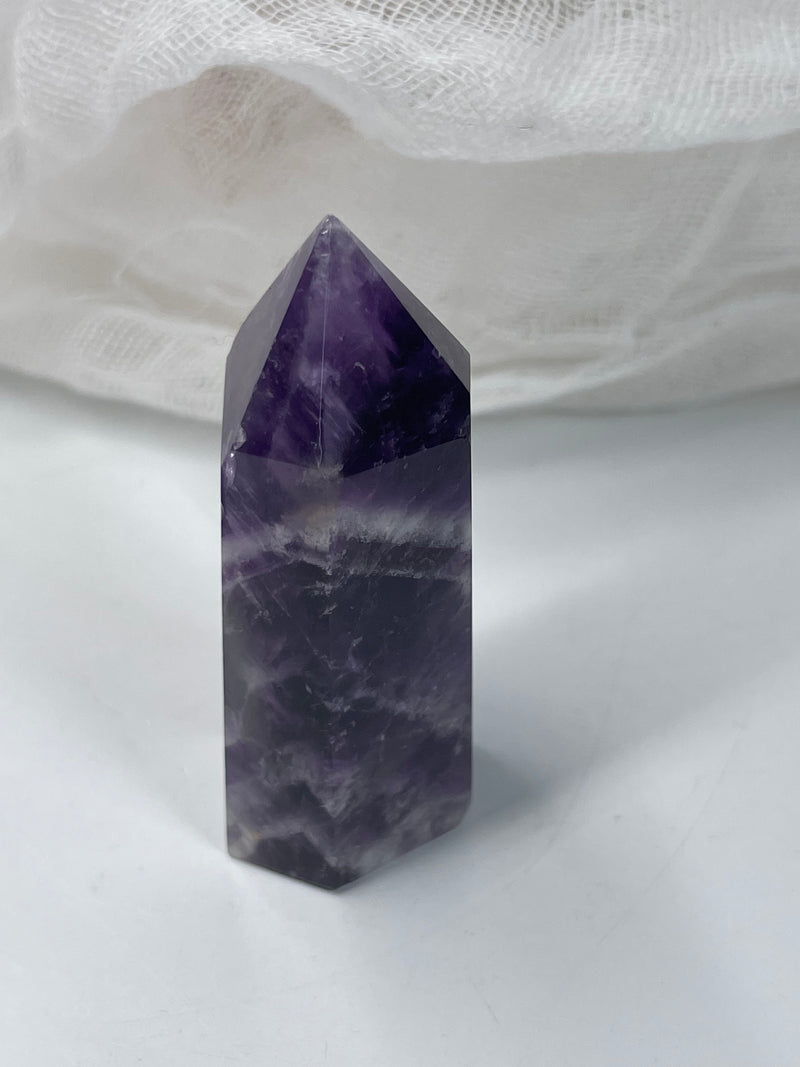 Chevron Amethyst Mini Tower / Point