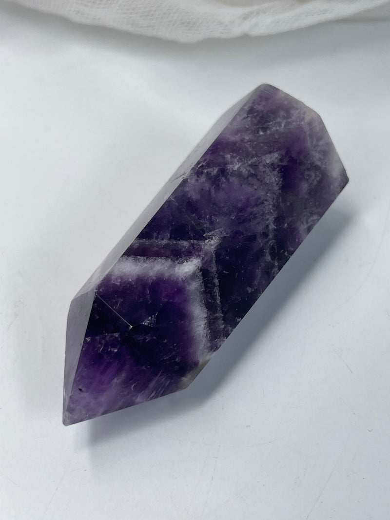 Chevron Amethyst Mini Tower / Point