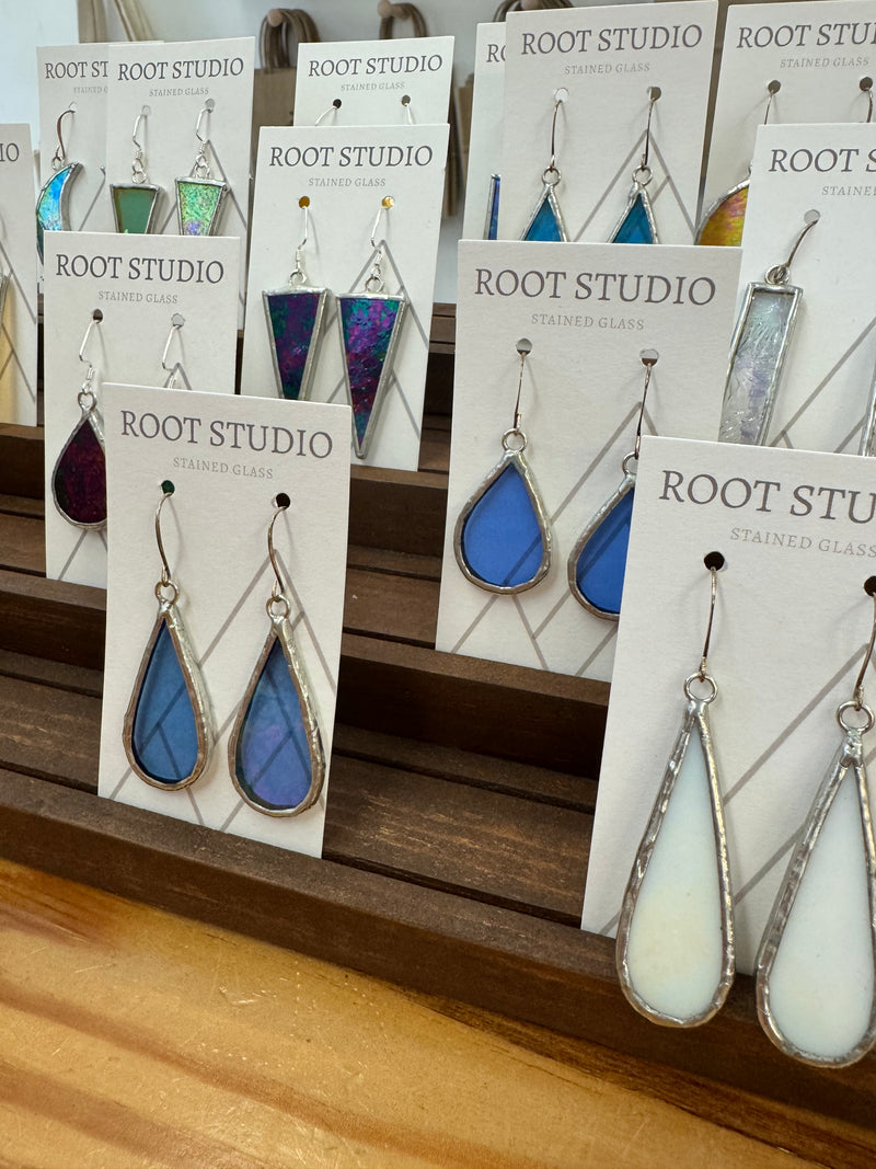 Hand Crafted Stained Glass Earrings