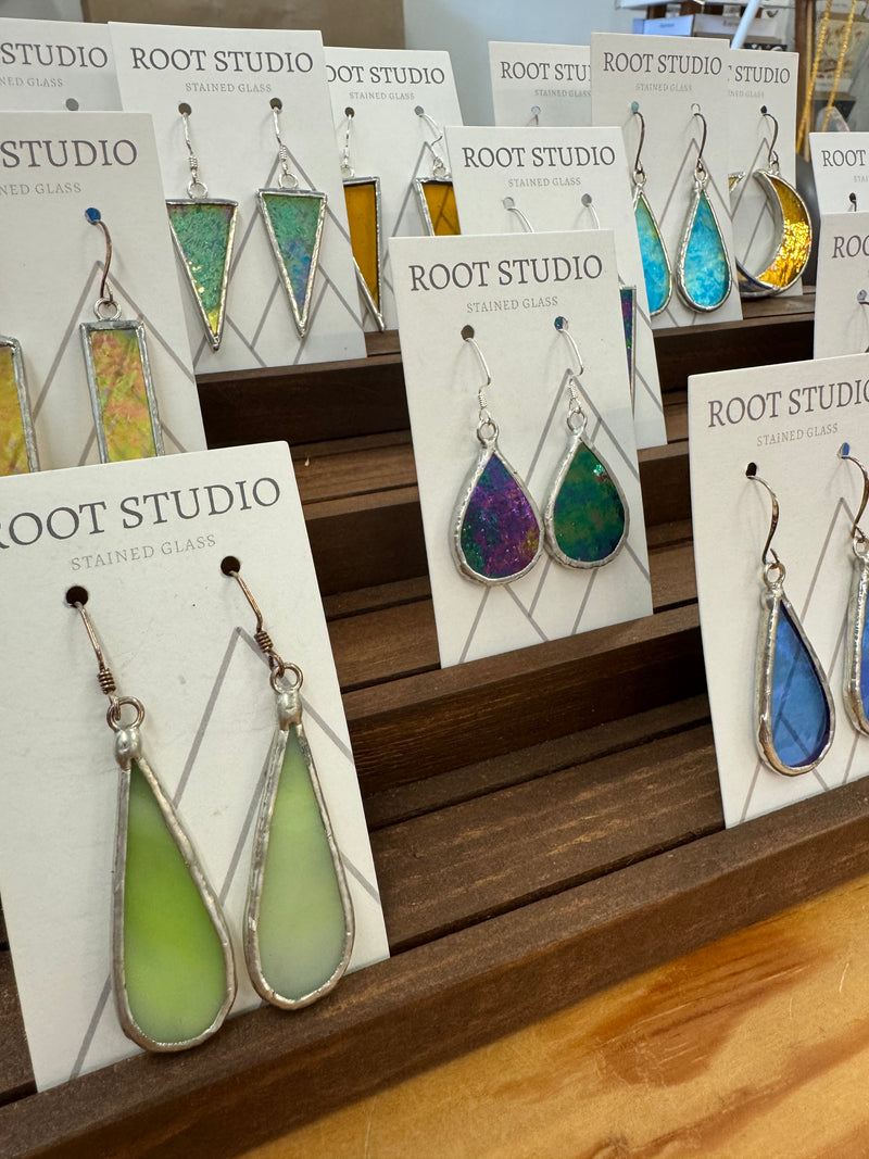 Hand Crafted Stained Glass Earrings