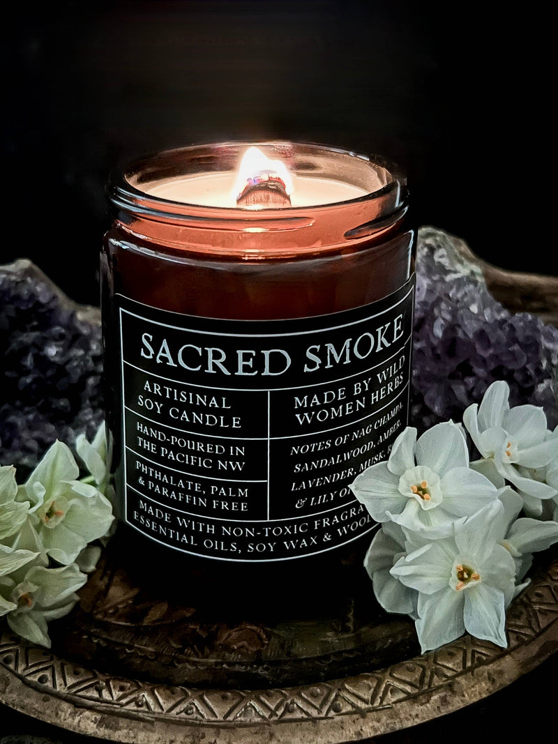 Wood Wick Soy Candles by Wild Women Herbs/Clean