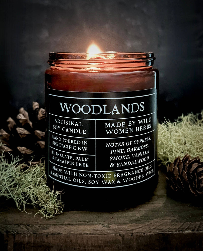 Wood Wick Soy Candles by Wild Women Herbs/Clean