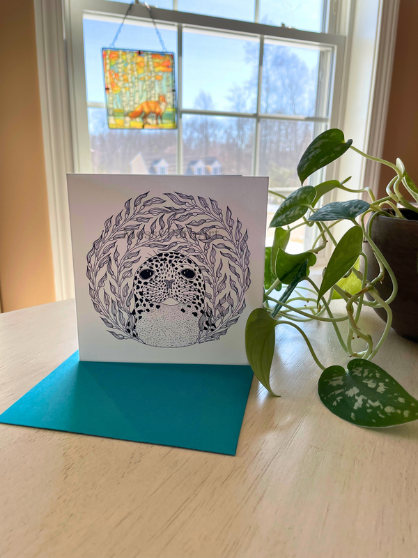 Harbor Seal Blank Card