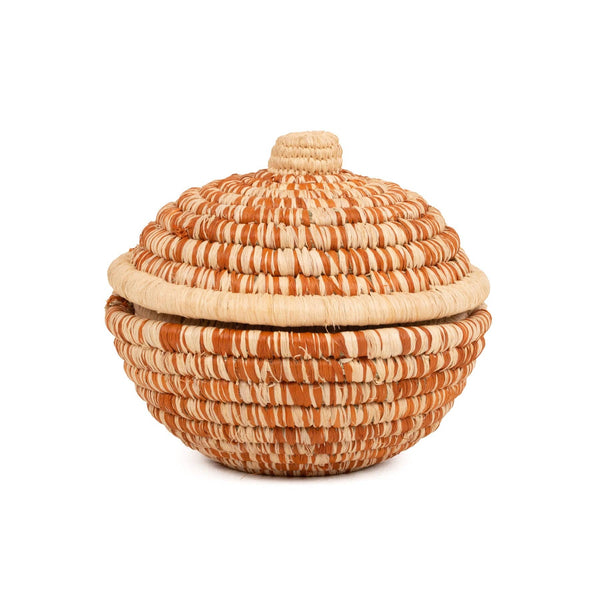 Lidded 4" Woven Pumpkin Box/Halloween/Fall/Autumn Decor