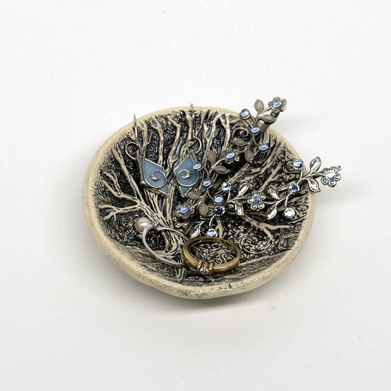 Pottery Dish - Tree Moon