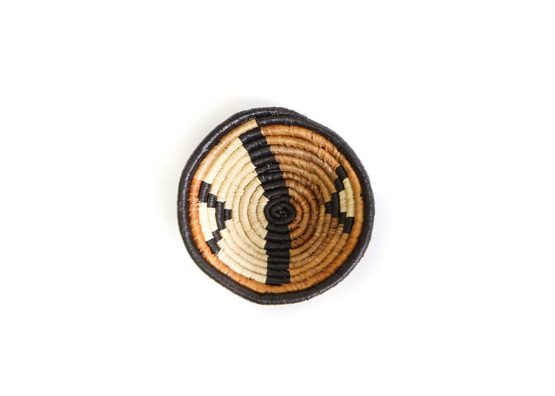 Modern “Repulika Brown” Woven Bowl - 6"