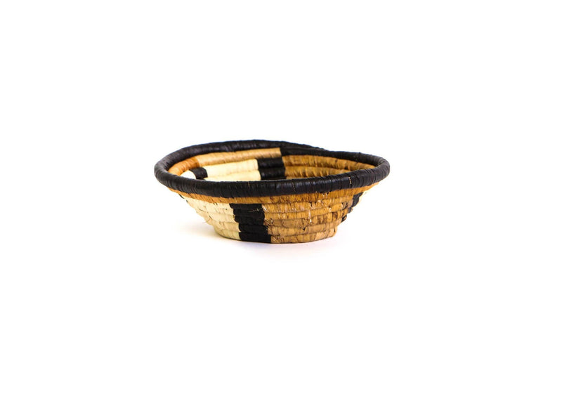 Modern “Repulika Brown” Woven Bowl - 6"