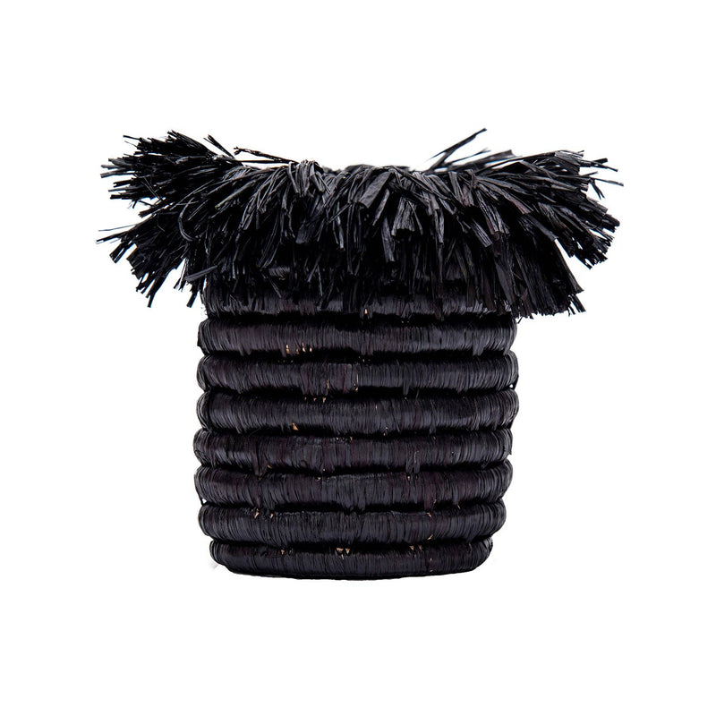 Black Fringed Brush Cup