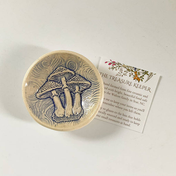 Pottery Dish - Mushrooms