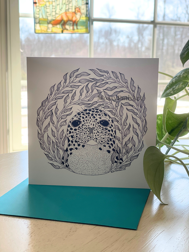 Harbor Seal Blank Card