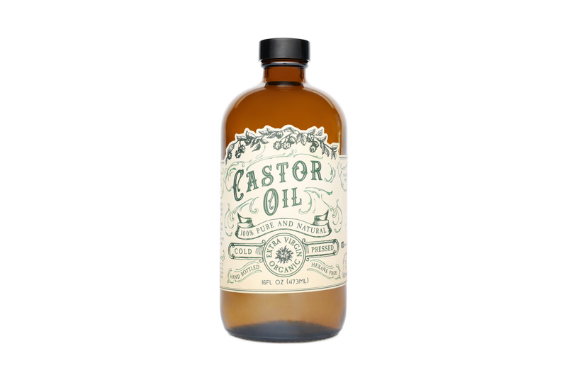 Organic Cold Pressed Castor Oil /Hexane Free / USA bottled