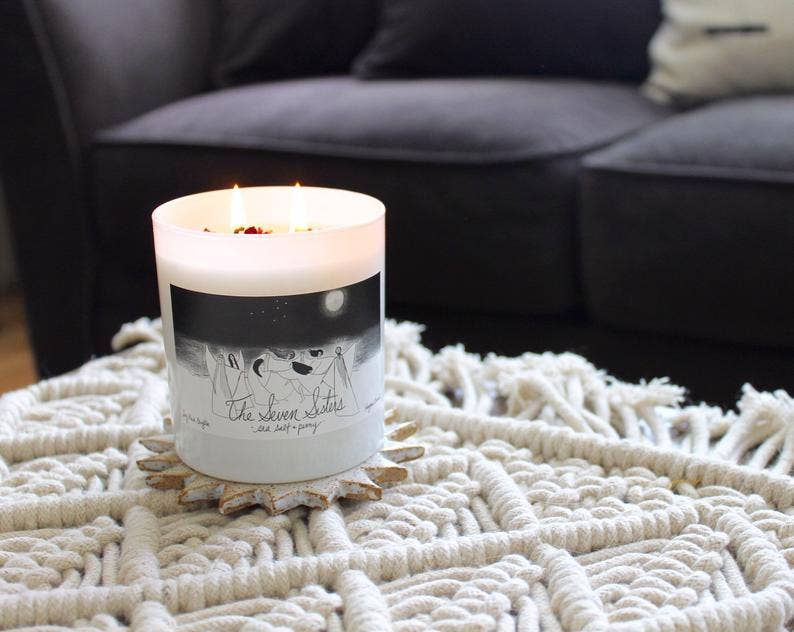 Soy Candle // The Seven Sisters // Sea Salt & Peony // 8oz