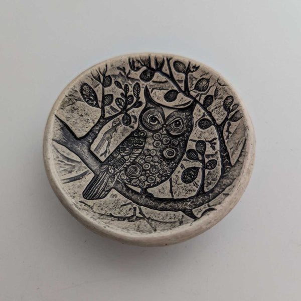 Pottery Dish- Owl