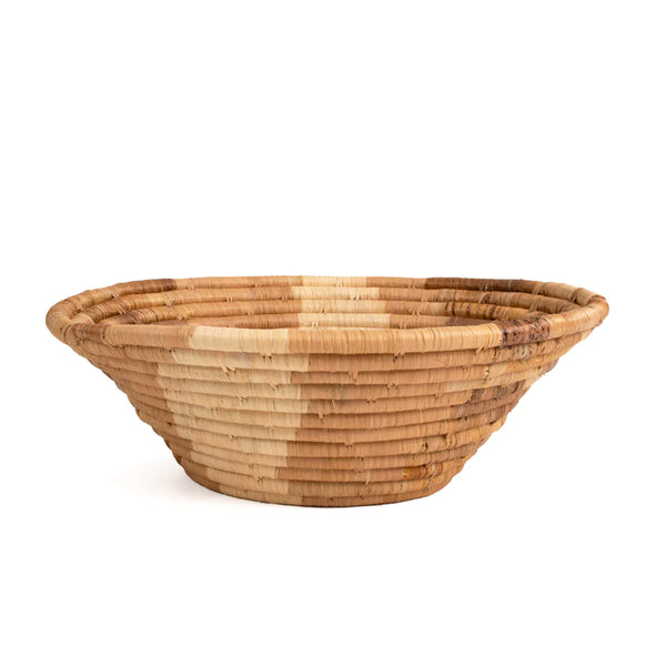 Earthen Craft “Bark” Woven Bowl/Basket 12”