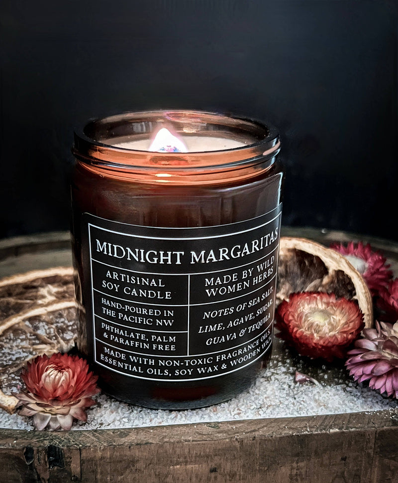 Midnight Margaritas - Wood Wick Soy Candle