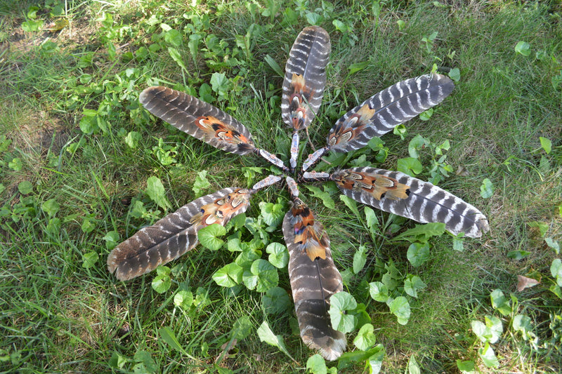 Handcrafted Single Turkey Feather Fan