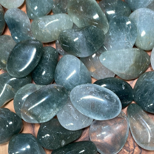 Quartz with Actinolite (Tumbled)