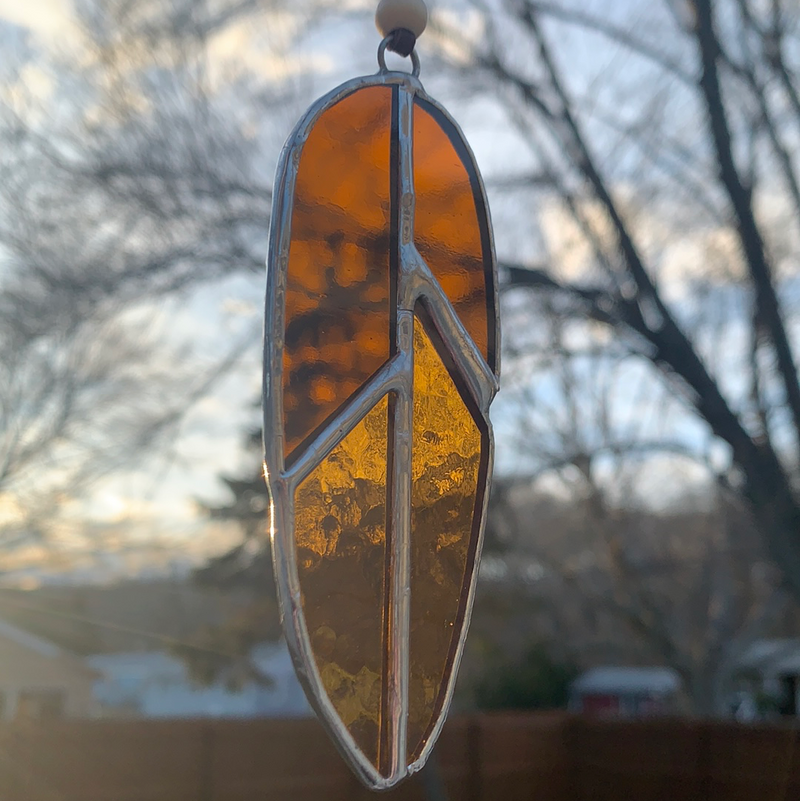 Hand Crafted Stained Glass Hanging Art