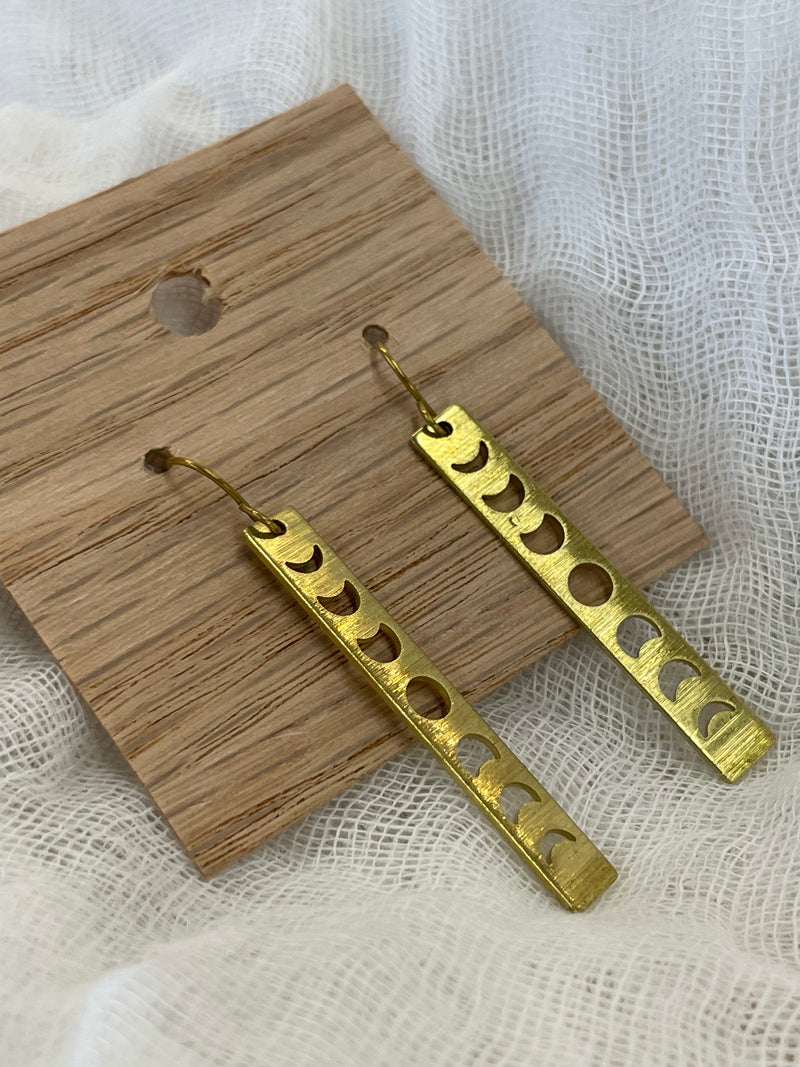 Simple Brass Earrings by Seeds